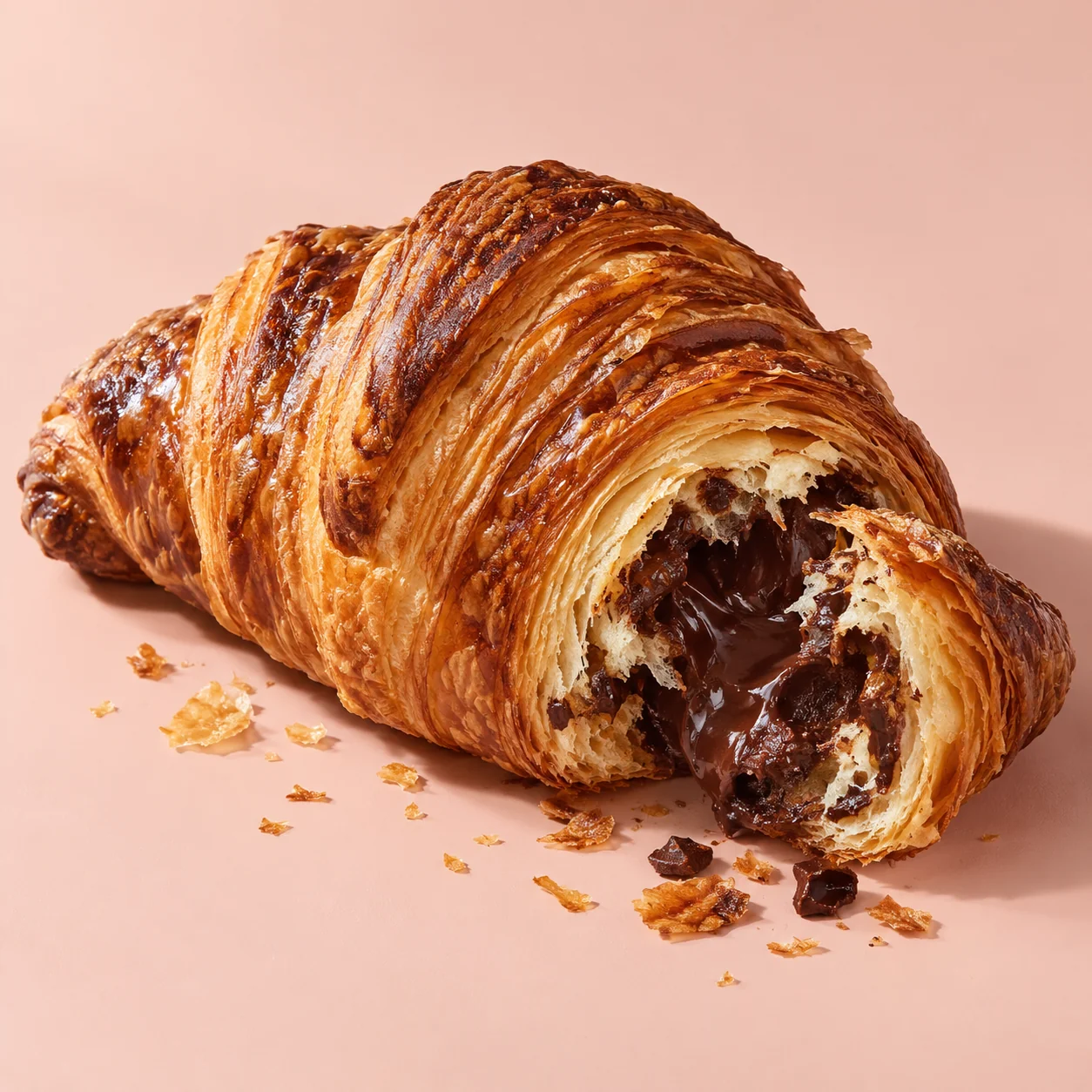 Croissant de chocolate · Pieza